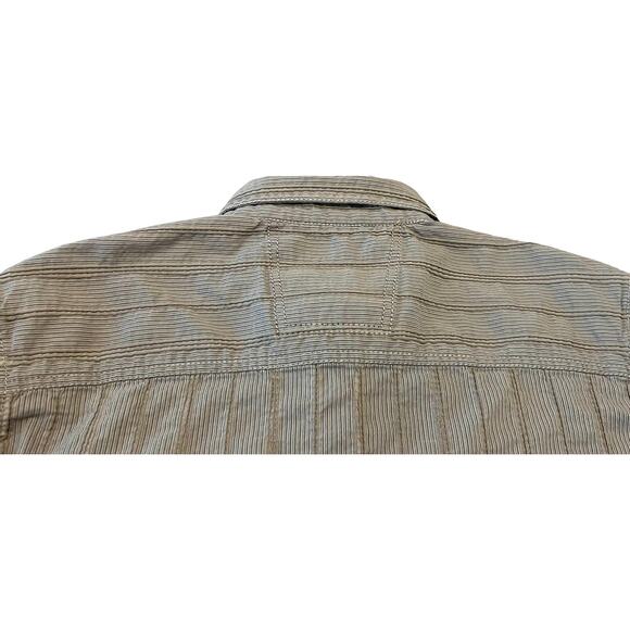 CALVIN KLEIN GARMENT LONG SLEEVE BUTTON SHIRT, MENS, S (SLIM FIT), NECK 16, GREY - Picture 6 of 10